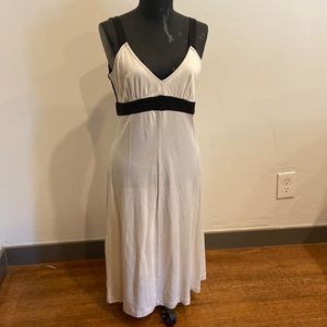James Perse cream and black midi dress. New with tags. Size large.